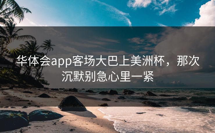 华体会app客场大巴上美洲杯，那次沉默别急心里一紧
